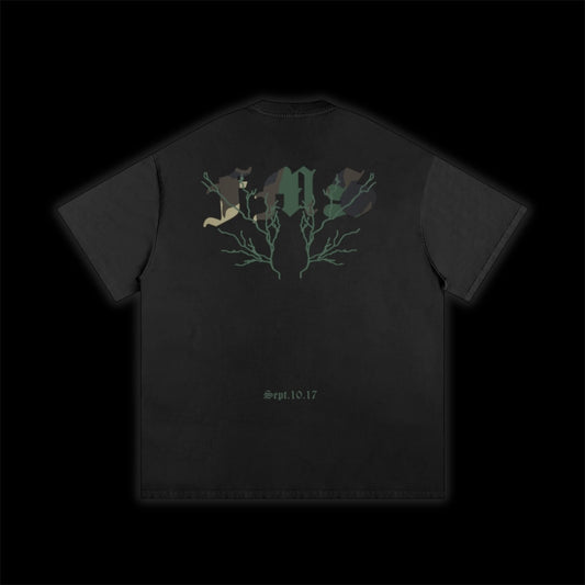 BONELESS SKELETON CAMO LOOSE TEE ~ BLACK ~