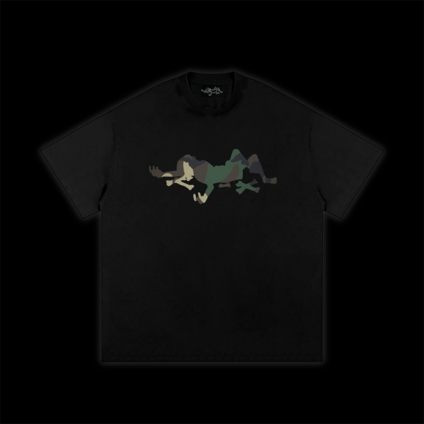 BONELESS SKELETON CAMO LOOSE TEE ~ BLACK ~