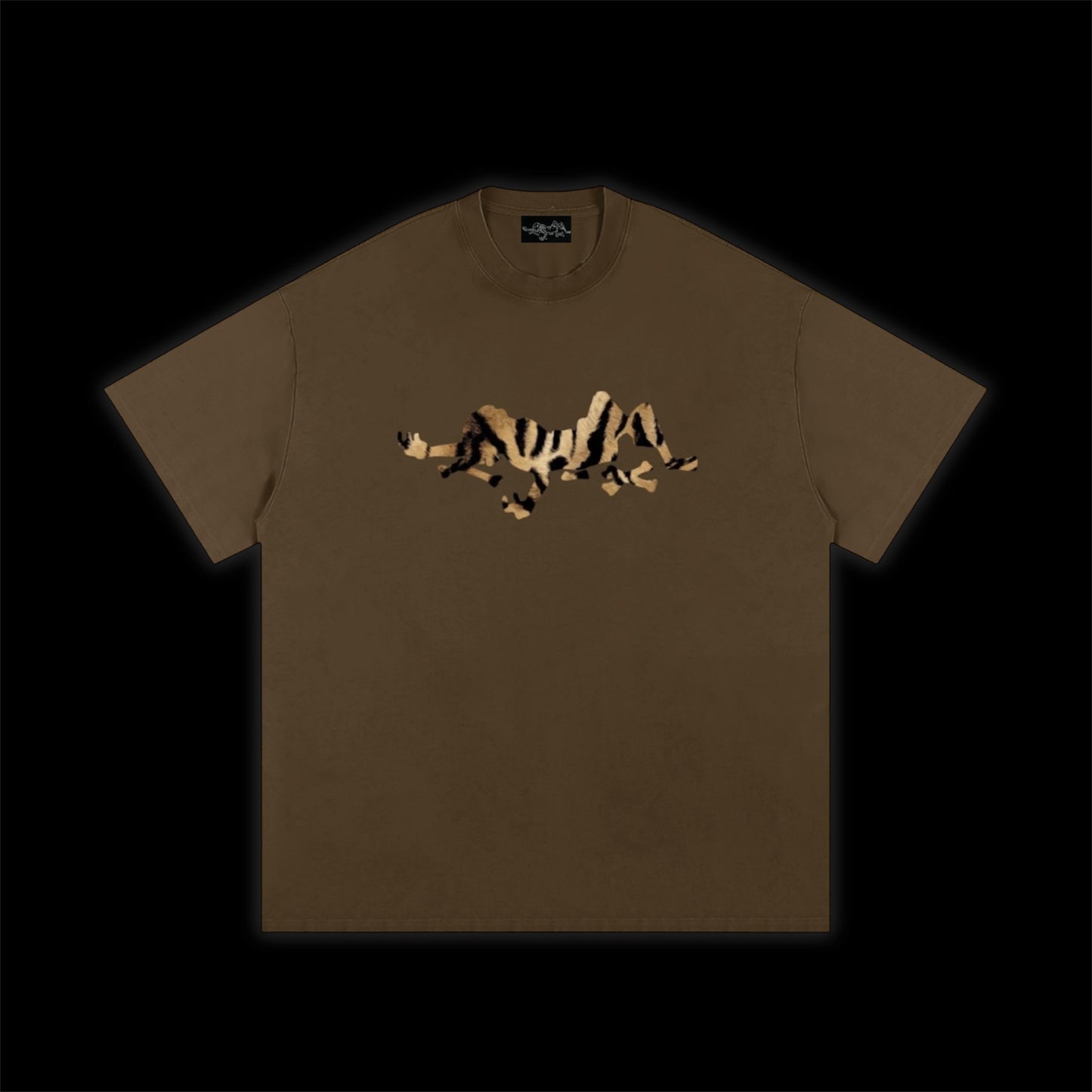 WILDCAT LEOPARD TEE ~ COCOA~