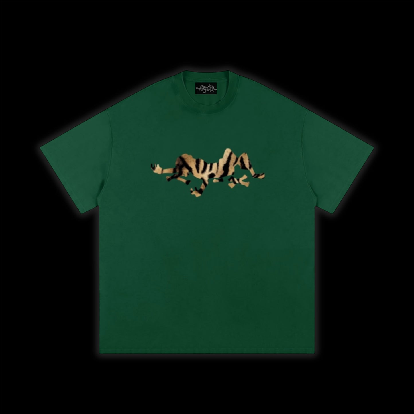 WILDCAT LEOPARD TEE ~HUNTER GREEN~