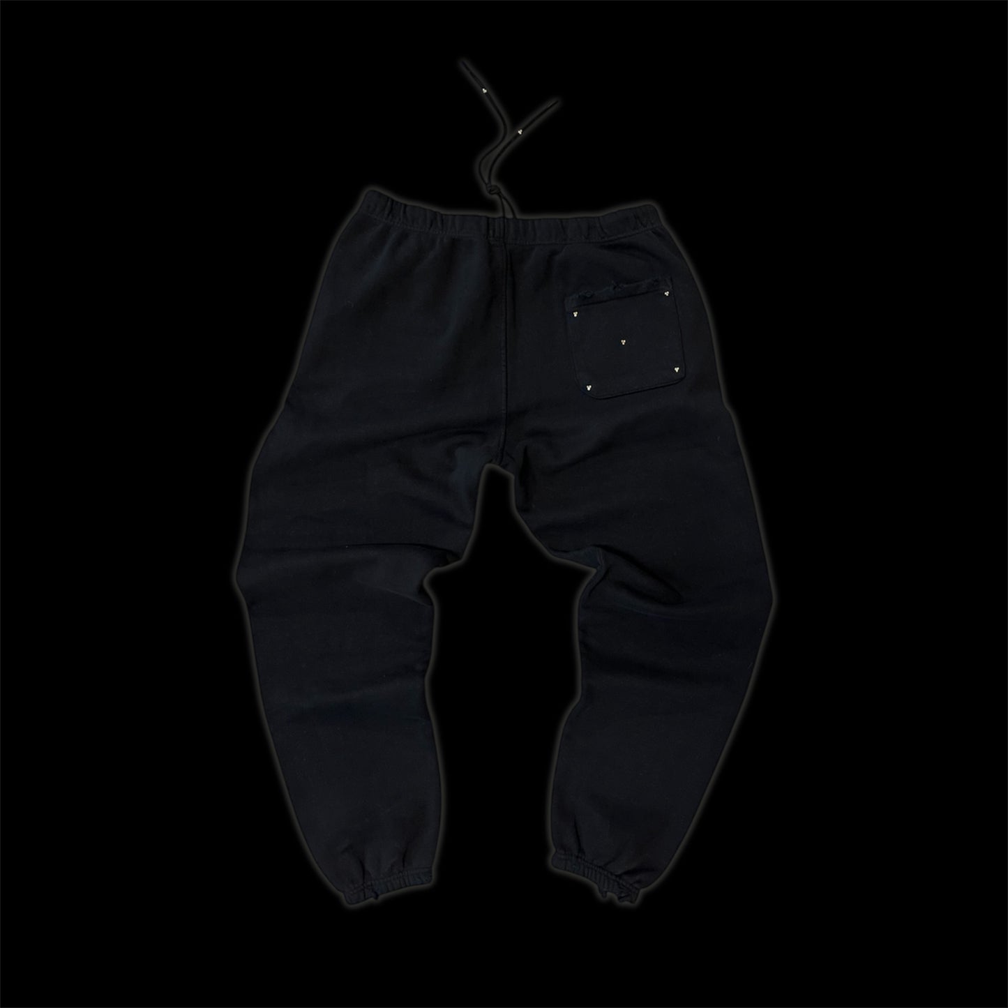 FMS CAMO SWAROVSKI  RHINESTONE DISTRESSED SWEATSUIT ~ BLACK ~